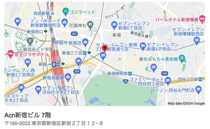 新宿院地図